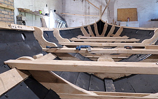W Elblągu powstała replika historycznej łodzi Wikingów
